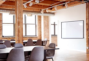 Nano whiteboard with bold black frame.